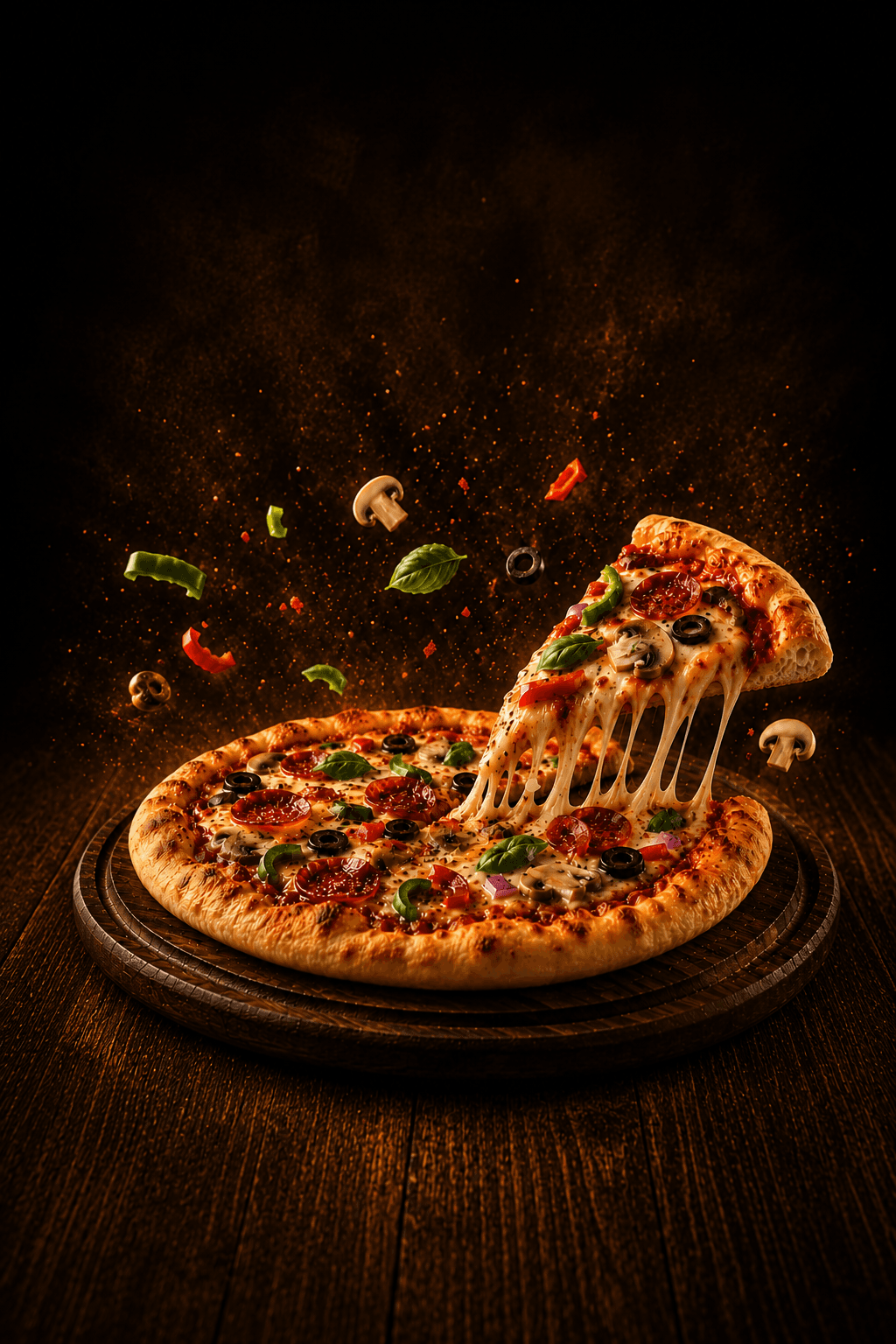 Fresh pizza